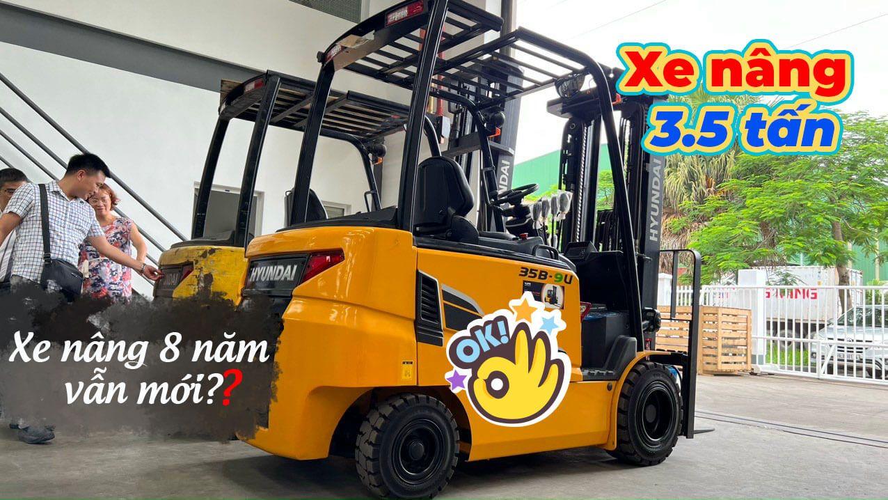 Bàn giao xe nâng điện ngồi lái cho Công ty Hapam | Xe nâng điện 3.5 tấn 35B-9U