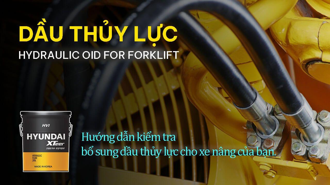 Hướng dẫn kiểm tra và thay dầu thủy lực xe nâng của bạn