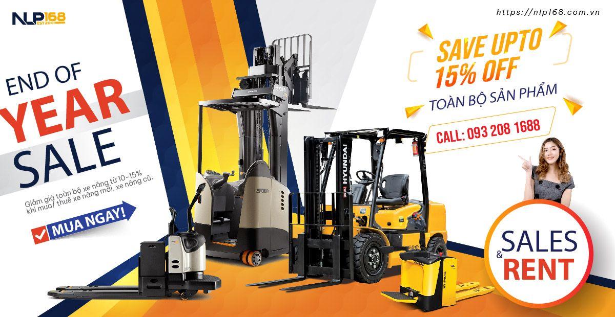 Big Sale Cuối Năm – Giảm Bùng Nổ 10-15% Khi Mua Xe Nâng Mới, Xe Nâng Cũ Chỉ Có Tại Nhất Lộ Phát 168