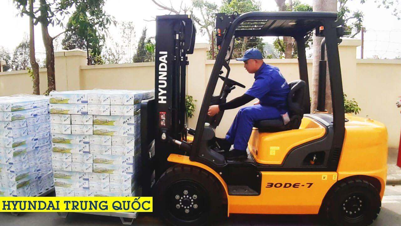 Xe nâng cho nhà máy Thực phẩm & Sữa Ba Vì | Xe nâng Trung Quốc