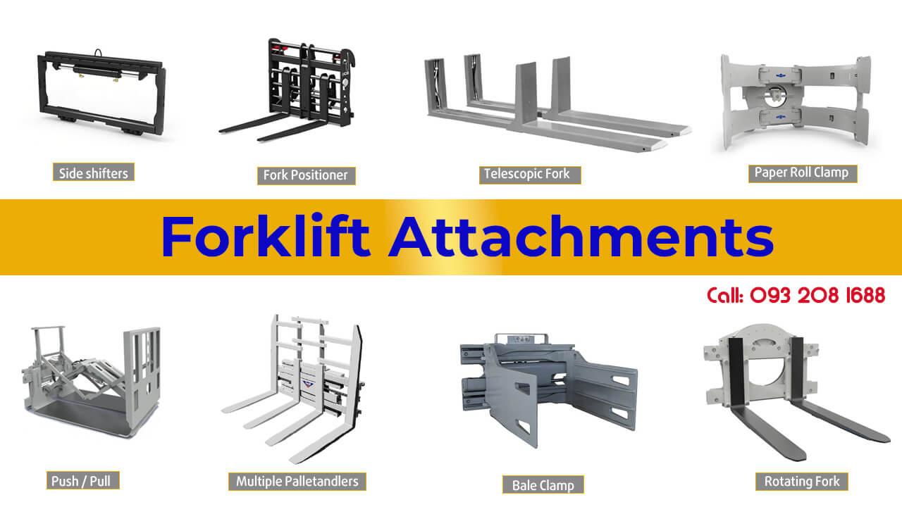 8 Option xe nâng chủ yếu và phổ biến được sử dụng cho xe nâng (Attachment Forklift)