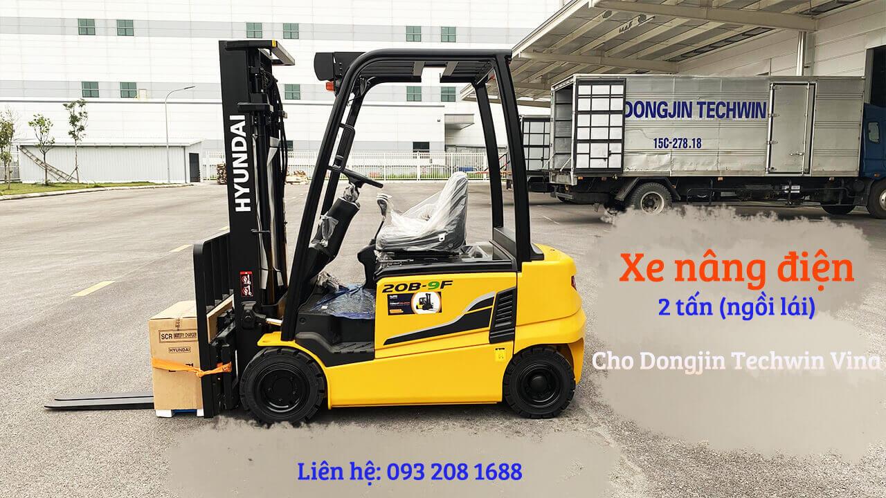 Lựa chọn xe nâng cho ngành linh kiện – Xe nâng điện 2 tấn 20B-9F cho Dongjin Techwin Vina